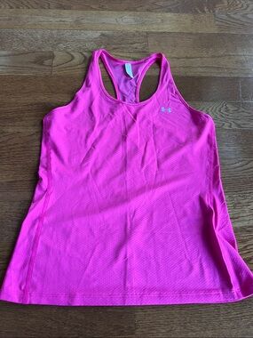 Under Armour Bright Pink Racerback Performance Tank